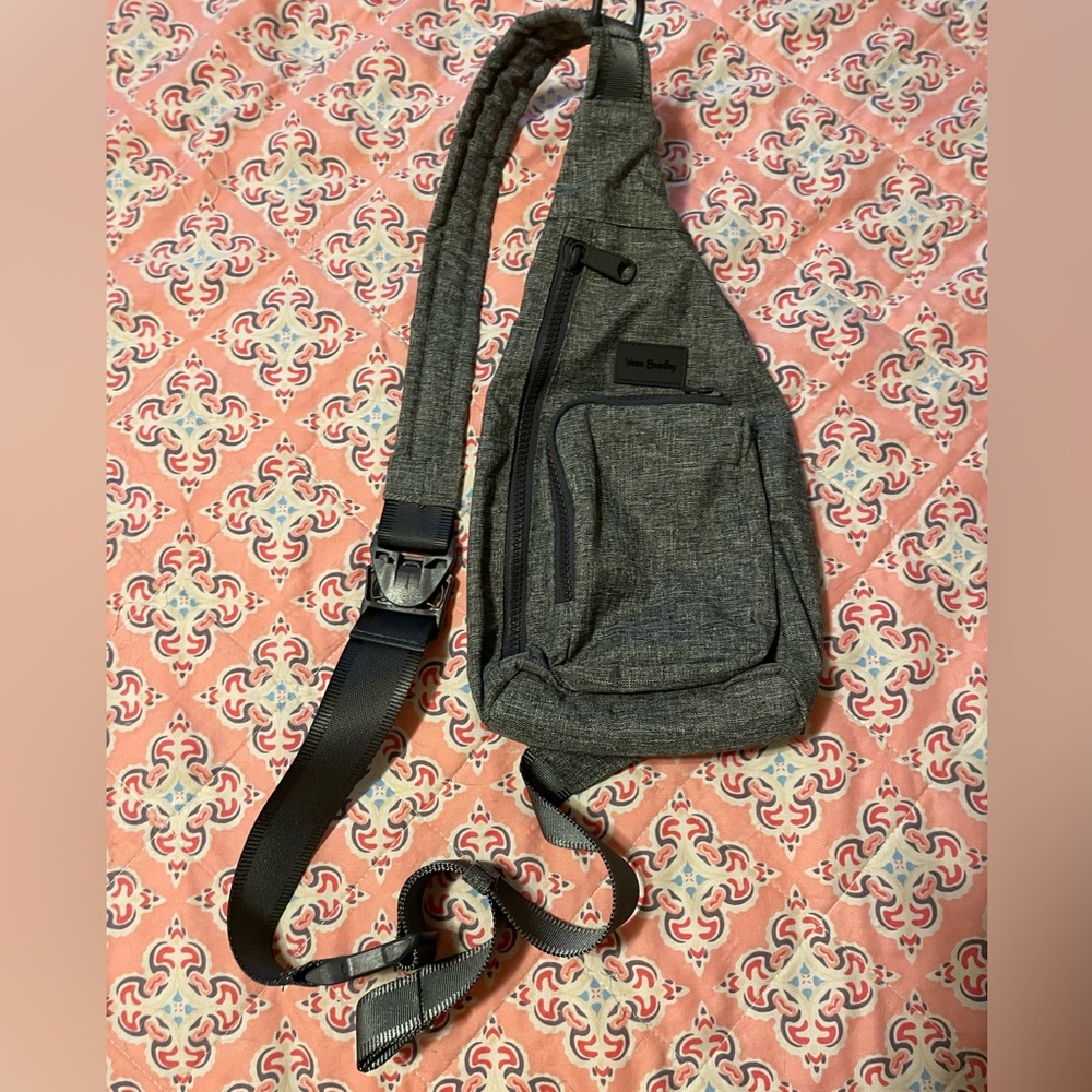 Vera Bradley Gray Sling Bag